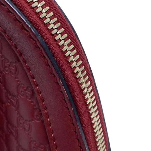 Auth GUCCI Micro Guccissima 449654 Red Leather - Handbag - Picture 13 of 16